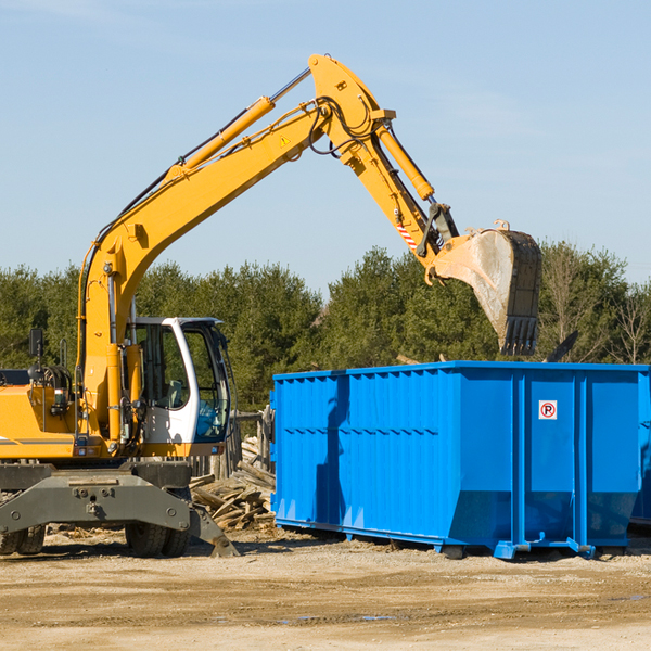 can i choose the location where the residential dumpster will be placed in Rimforest